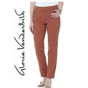 GLORIA VANDERBILT, classic Amanda jeans in burnt orange